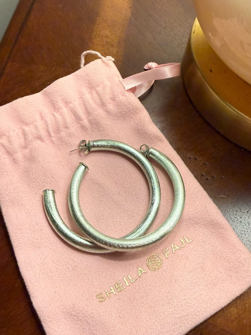 Green Sheila Fajl Chunky Hoops